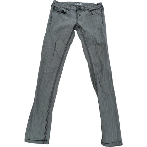 Free People Grey Skinny Jeans - Picture 2 of 4